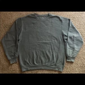 Fruit of the loom plain gray crew neck sweater